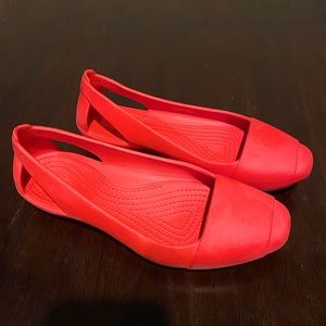 Women’s Crocs Sienna flat. Red. Sz 6
